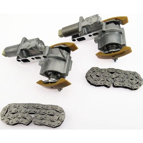 SCJYRXS 1Pair 4.2L Engine Camshaft Tensioners Kit Left+Right+ 2 Pcs Timing Chain ForA6 S6 A8 S8 Phaeton 077109087P 077109088P