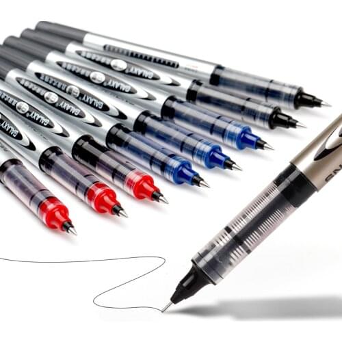 Straight Liquid type ballpoint pen Fine Point Roller Pen (0.5mm) bullet tip office school gifts