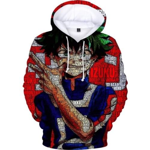 Deku Boku No Hero Hoodies Sweatshirts Women Men Hip Hop Kids Hoodie Autumn Fashion Streetwear My Hero Academia Hoodies 3d Tops