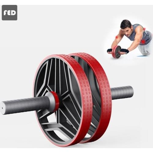 2020 Newest FED PP Abdominal Wheel Abdominal Training Apparatus Fitness Gym Exercise Equipment at home Press Roller no Noise