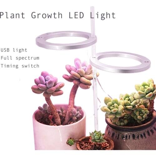 Usb Angel Ring Plant Fill Light Led Full-Spectrum Sun-Like Indoor Household Flower Light Coloring Plant Vegetation Growth Light