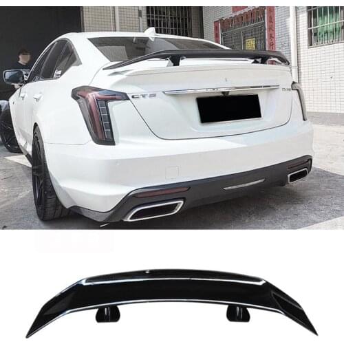 For Cadillac CT4 CT5 CT6 Black Spoiler ABS Plastic Rear Roof Spoiler Trunk Wing XTS ATS-L Tail Refit