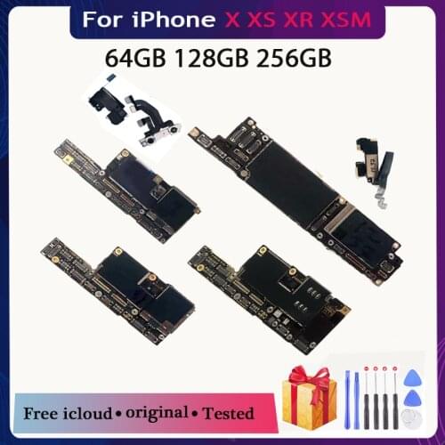 100% Original Unlocked For iPhone X XR XS Max Motherboard Support iOS Update Logic Board Tested Support Network:GSM,WCDMA,LTE 4G
