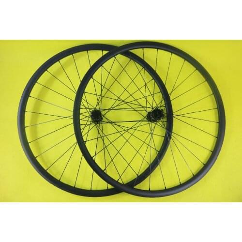 1445g 29er MTB XC 28mm x 25mm asymmetric hookless straight pull carbon wheelset 28H boost hubs 1420 spokes bicycle wheels