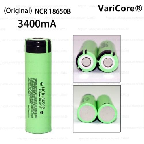 2 pcs. .. 100% brand new and original for the Panasonic 18650 3.7 V 3400 mAh battery Lthium NCR18650B industrial equipment used