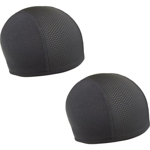 2Pcs Helmet Liner Motorcycle Cycling Breathable Dome Cap Sweatband for Men and Women