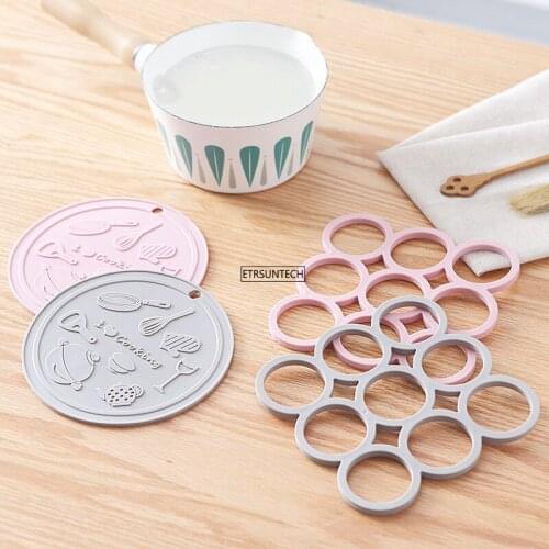 80pcs Silicone Coaster Coffee Table Cup Mats Pad Heat Insulation Cup Pads Placemat Kitchen Accessories Hot