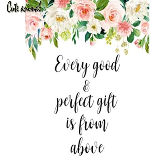 Embroidery diamonds Bible scripture christian arabian flower stitch cross diamond mosaic full square drill diamond painting diy