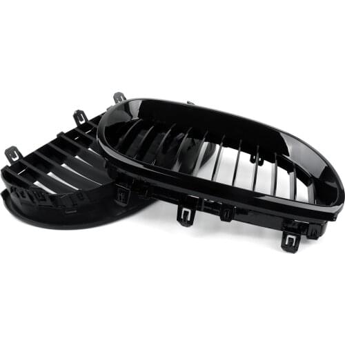 Artudatech Matt Black Front Grille Kidney Grill For BMW E60 E61 5 Series 2003-2010 2006 2007 2008 2009 5Series