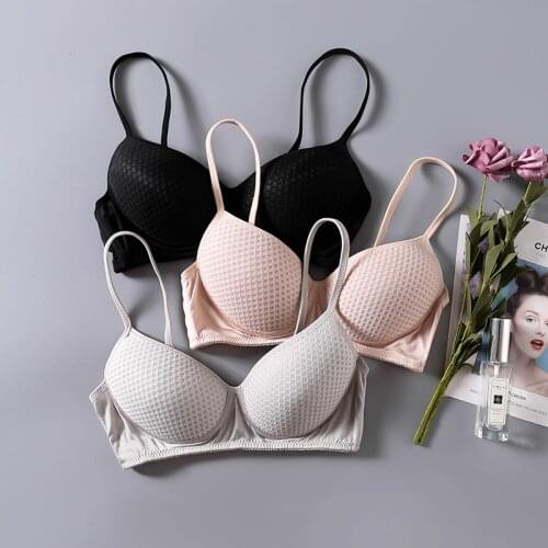 Womens 100% Real Silk Lining Breathable everyday Comfortable Wireless Bra Bralette 2011