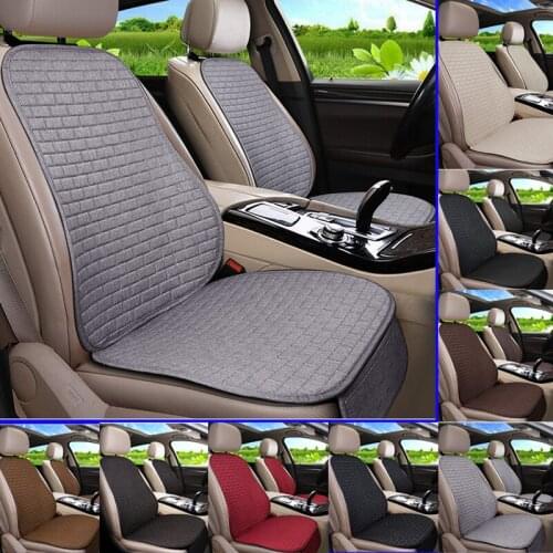 Car Seat Cover Front/Rear Flax/Linen Seat Cushion Protector Pad Not Cold in Winter Black/Red/Beige/Grey For Jeep Compass M11 X45