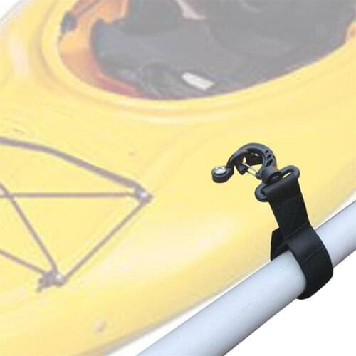 Black Nylon Paddle Clip Bracket Kayak Canoe Dinghy Accessories 2-piece Set Kayaking Canoeing Rafting Accessories