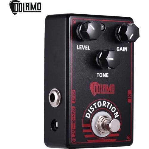 Dolamo D-4 High Gain Distortion Guitar Effect Pedal True British Style Effect Pedal with True Bypass for Electric Guitar