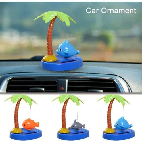 Innovative Tropical Fish Series Cute Solar Powered Shaking Head Robot Toys Doll Automotive Decoration Auto Interior Dashboard