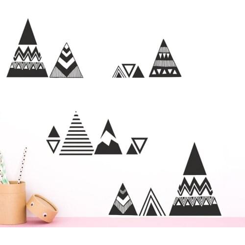 Creative Hill Pattern Fashion Removable Wall Stickers for Nursery Kids Room Art Decor Vinyl Decals Bedroom Murals Poster YY80