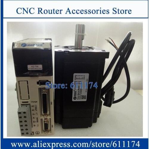 Leadshine 2 phase easy servo motor with brake 8.5N.M 86HSM85-BZ-E1 + H2-758 hybrid servo motor and driver with 3m cable