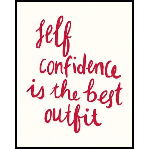 Hot Sales in 2020, Modern Minimalist Posters, Wall Decoration Paintings, Text Art,CONFIDENCE