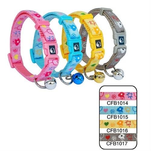 20sets 240Pcs/Lot Lively Pet Dog & Cat Flowers Embroidered Collar Buckle Style 1.0cm CFB1014