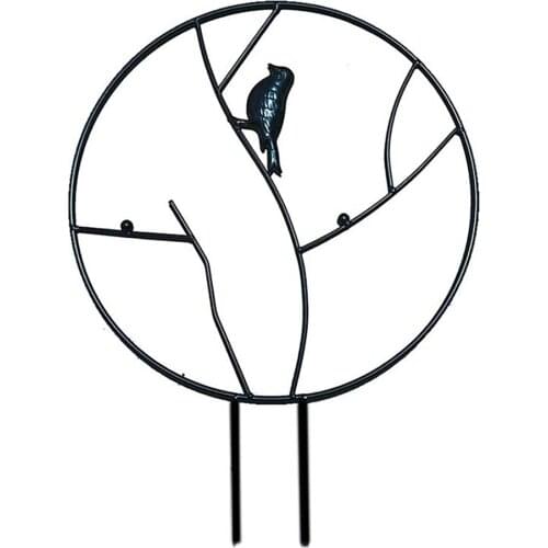 Climbing Plant Rack Plants Vine And Vegetable Support Frame Metallic 1pcs Metal 30CM Creative Round Garden Trellis Flower Stand