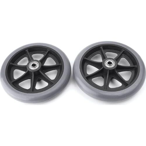 2pcs 6\" Wheelchair Casters Small Cart Rollers Chair Wheels Accessories