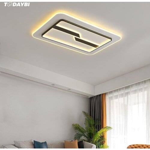 New Modern LED Ceiling Light With Remote Living Study Room Kitchen Bedroom Aisle Lamps Indoor Lighting Dimming