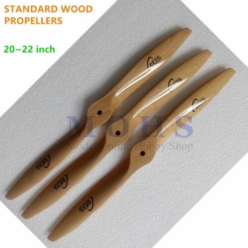 High quality RC model wood propeller wooden props 20 21 22 inch beech gasoline propellers aircraft airplane propellers