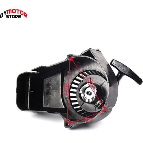 High quality Mortor Pull Starter Start fit for 2 Stroke 47cc 49cc Mower Engines For Motorcycle Mini Pocket Bikes ATVs Quad