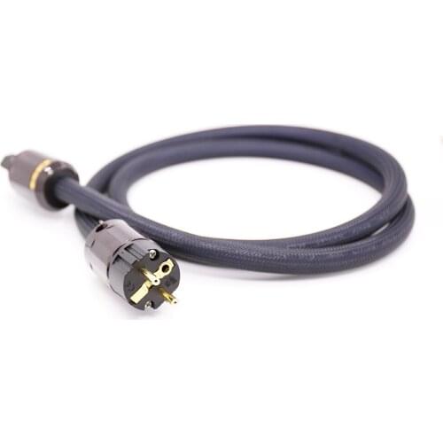 Hi Performance Power cable EMC shielded 5N OFC silver plated power cable P-079E/c-079 EU power plug Schuko power cord cable