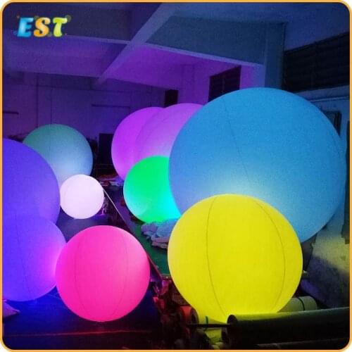Funny Inflatable beach ball PVC Light Ball Inflatable LED Balloon Inflatable Throwing Zygote Ball Party