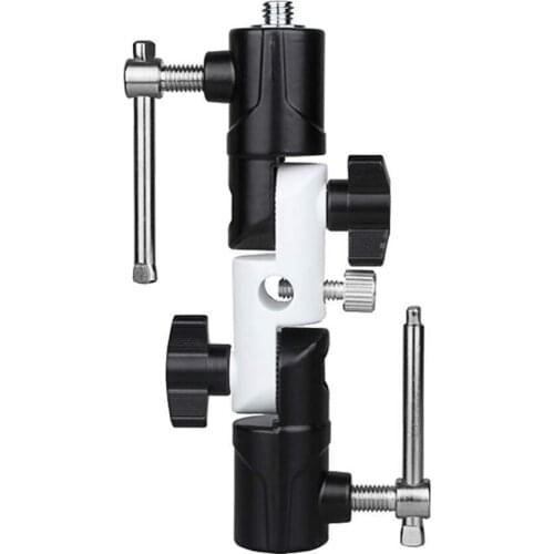 1/4"-3/8" Flash Shoe Swivel Umbrella Holder Light Stand Conversion Screw Adapters Bracket U Type DSLR Camera Accessories