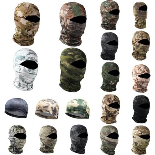 1 Pc 20 Styles Outdoor Camouflage Military Ski Full Face Mask Motorcycle Bicycle Caps