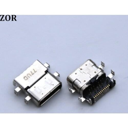1pc Type-c Jack Connector Socket Charging Port For Lenovo E480 E485 E580 E585 R480 E590
