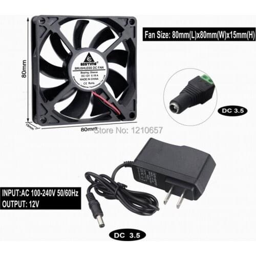 10 PCS lot Gdstime 110V 115V 120V 220V 240V AC Cabinet Cooling Fan System 80x15mm 80mm 8015 2700RPM