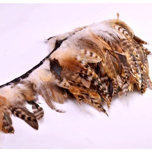 2Meter Natural Rooster Feathers ribbon DIY Party Feather Sewing Clothing Plume Trim Fringe for Craft Wedding Decorations 13-18cm