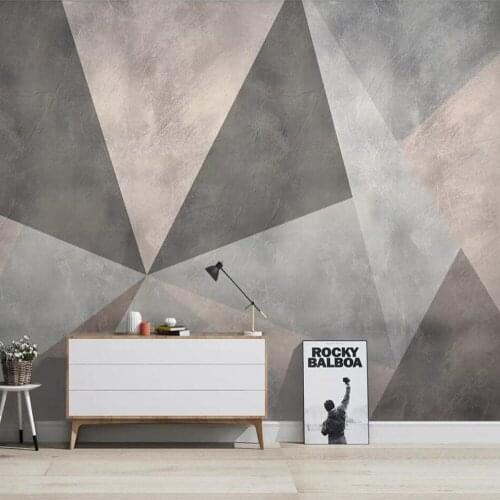 Milofi custom 3D wallpaper mural Nordic modern minimalist geometric living room bedroom background wall paper mural