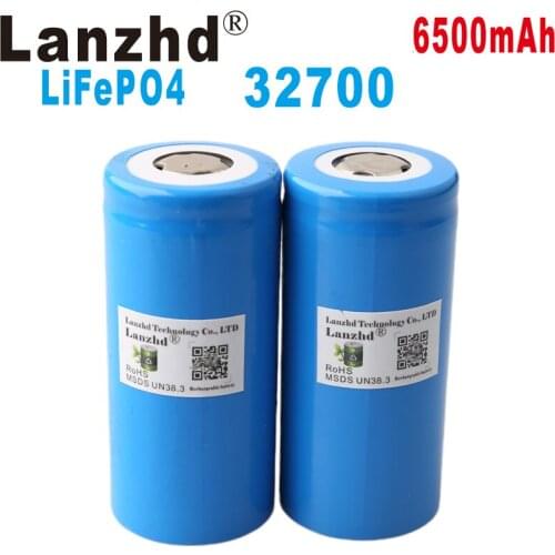8pcs 3.2V 32700 6500mAh LiFePO4 Battery 35A 55A High Power Maximum Continuous Discharge battery