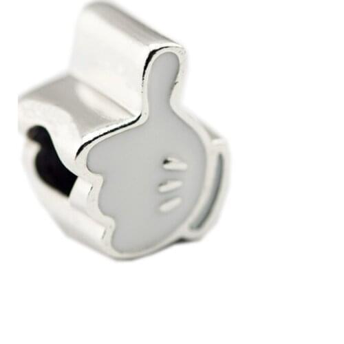 Mouse Iconic Glove Charm DIY Jewelry Making Fits Original 925 Silver Bracelets For Woman Beads For Jewelry Making Charms