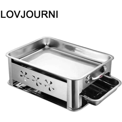 Rotisserie Korean Barbeque Garden Bbq Mangal Izgara Commercial Churrasco Grill for Outdoor Parrilla Seafood Fish Barbecue Plate