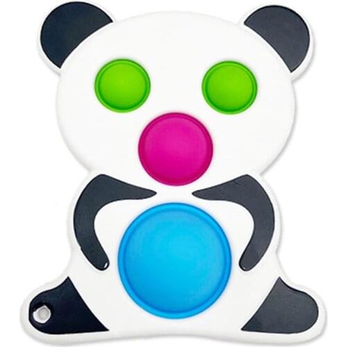 Dimple Fidget Toy Large Round Fingertip Push Bubble Stress Relief Relaxing Toys Autism Needs Early Education Puzzle for KidAdult