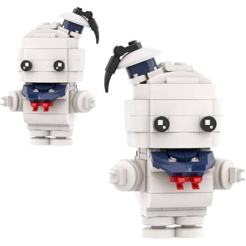 MOC Movie Ghost Hunting Team Figure Brickheadz Mummy Building Block Kit Sickle Boy Cartoon Character Brick Toy For Children Gift