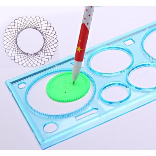 1pcs Painting Multi-function Puzzle Vortex Geometry Student Drawing Tools Painting Toys Children Learning Art Tools