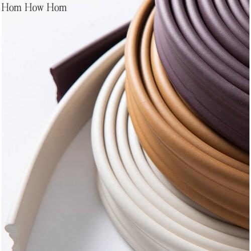 Wall Stickers Background Decorative Border Line Anti-Collision for Kids Protective Strips NBR Skirting Waist Line Self-adhesive