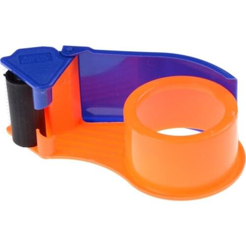 New Sealing Packaging Parcel Plastic Roller 2" Width Tape Cutter Dispenser Stationery