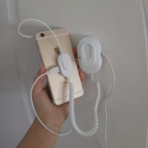 10xIphone security stand cell phone display holder mobile phone alarm wall mount anti theft for retail shop with key and sensors