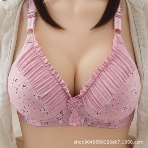 Adjustable Bras For Women Thin Deep V Bra A B Cup Comfort Without Steel Ring Sexy Intimates Lingerie Push Up Brasieres Plus Size