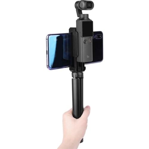 Tripod + Selfie Stick+ phone pocket camera Adapter clip For FIMI PALM camera gimbal Accessories