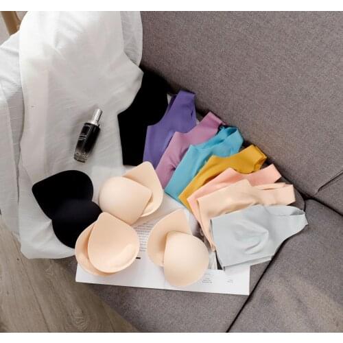 Thailand Latex Underwear One Size2.0 No Size Gather Seamless Style No Steel Ring Thin Bra Women