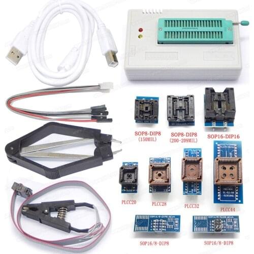 TL866II Plus USB Universal Minipro Programmer +10 Adapters Upgrade of TL866CS TL866A With English manual