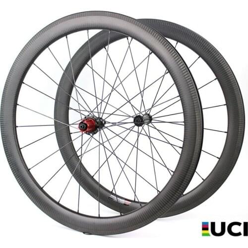High-End Road Bike Carbon Wheel 700c Tubeless Clincher Tubular Wheelset Taiwan Chosen 7387 Straight Pull Hub 30/38/47/50/60/88mm