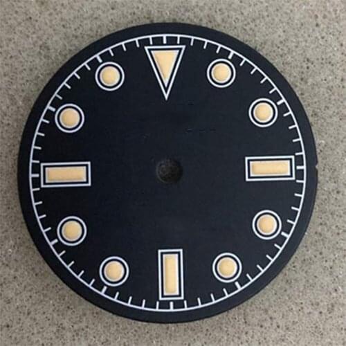 28.5MM Green Luminous Watch Dial for NH35A/NH36 SKX007 Movement Watch Dial Modification Kits